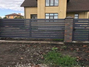 Забор жалюзи 72 метра фото в Пущино